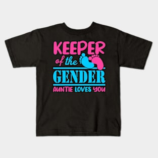 Keeper Of The Gender Auntie Loves You Kids T-Shirt